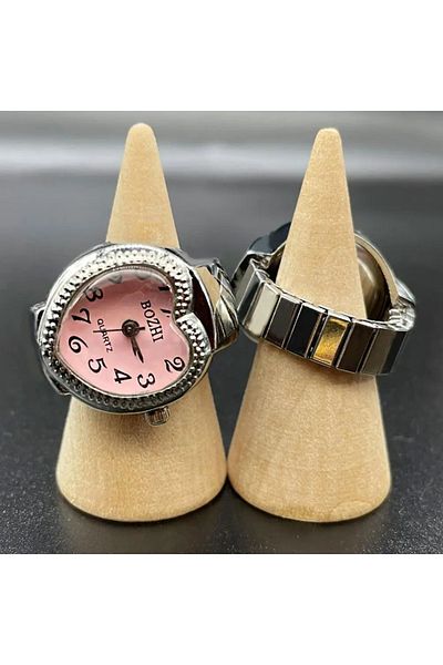 QUARTZ Romantic Heart Shaped Ring Watch – Stylish and Meaningful Accessory |   Loving Gift, Jewelry, Ring Watch