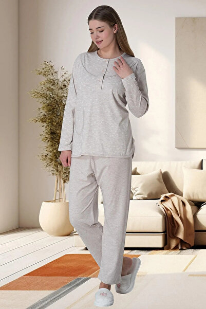 NightLove Women's Plus Size Pajama Set Mecit Pajama 6021
