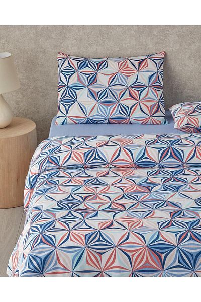 English Home Set de lenjerie de pat pentru cuplu pantofi Vivid Lineskol albastru