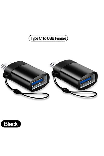 congdi 2pcs Type C-USB 1/2PC Type C To USB 3.0 OTG Adapter USB C Male To USB Female Converter For Laptop Ma