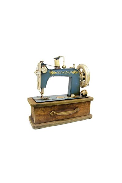 Skygo Dekoratif Metal Dikiş Makinesi Kutulu Biblo Hediyelik