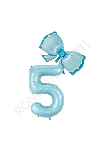 RÖNESANS PARTİ مجموعة بالونات من رقائق الفويل ذات الأرقام الزرقاء من عصر النه...