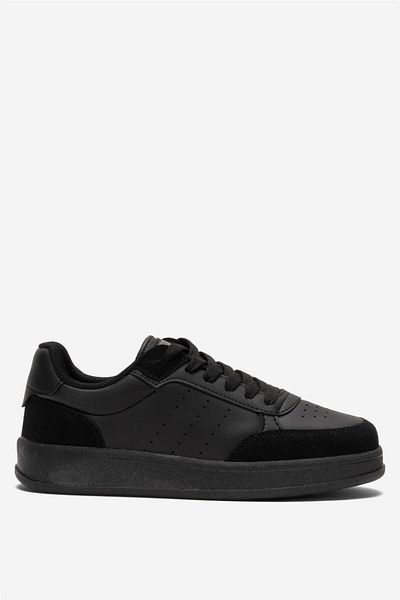 Liger Παπούτσια Unisex Flat Light Sole Sneaker - ΜΑΥΡΟ