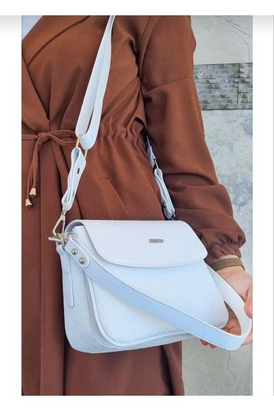 Just Polo Justpolo Women's White Clamshell Shoulder Bag