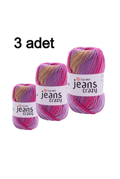 Yarnart Konac za umetnost, farmerke, ludi konac za pletenje 8217, pakovanje o...