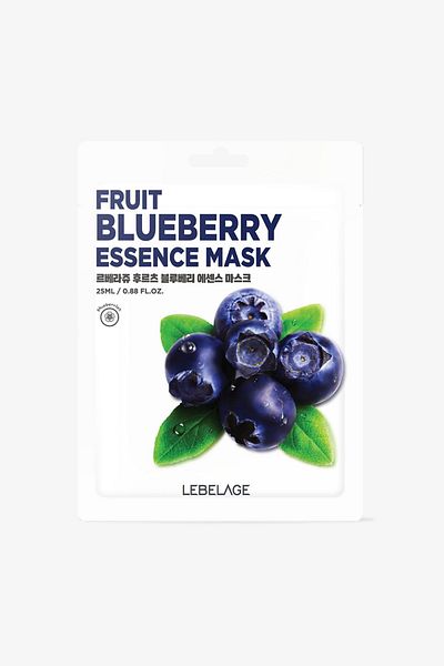 LEBELAGE Fruits Blueberry Paper Mask Containing Blueberry Extract