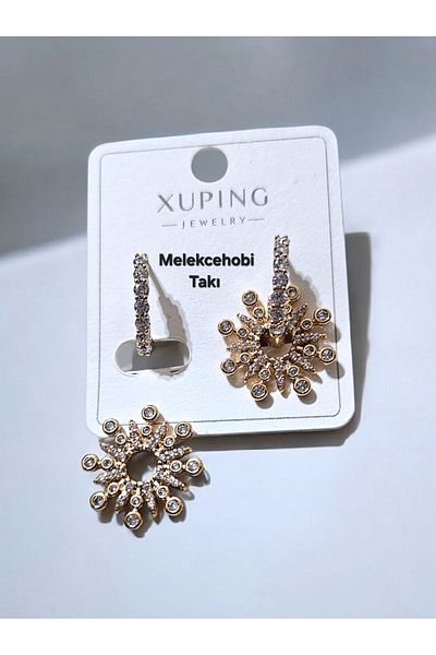 XUPING JEWELRY Melekcehobi Jewelry Xuping Brand Rose Gold Trend Elegant Earrings