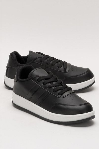 Liger Παπούτσια Unisex Flat Light Sole Sneaker - ΜΑΥΡΟ
