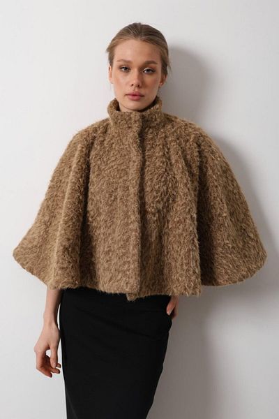 1001moda Poncho in the Bag - Camel