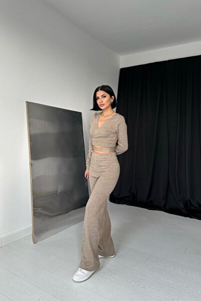 Nnstartshopping Ekşi̇oğlu Global Beige Knitwear Set