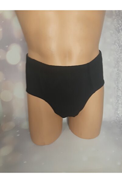 Butik Siyah %100 pamuk erkek slip
