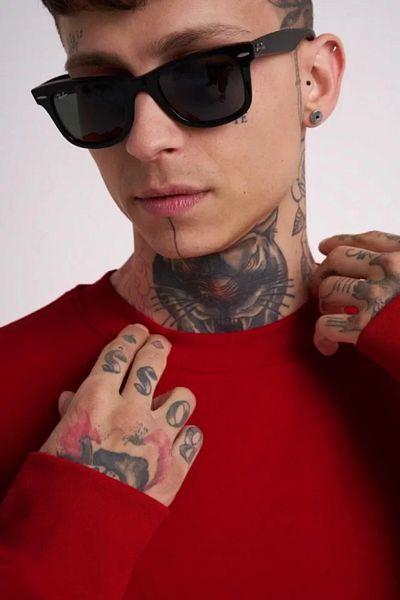 İpeksi Silky Unisex Crew Neck Three Thread Sweatshirt - Red