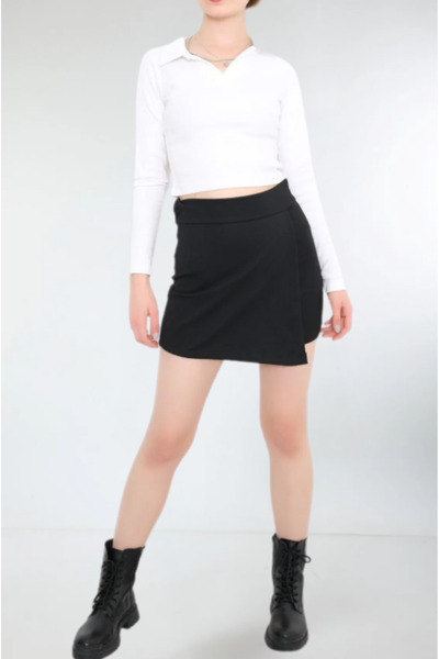 StilVibe Black Skirt Shorts Picks Editor