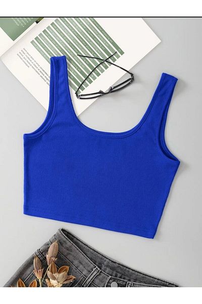 bemmoda Γυναικεία μπλούζα με τετράγωνο γιακά από 100% βαμβάκι