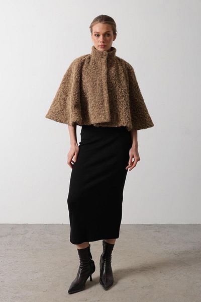 1001moda Poncho in the Bag - Camel