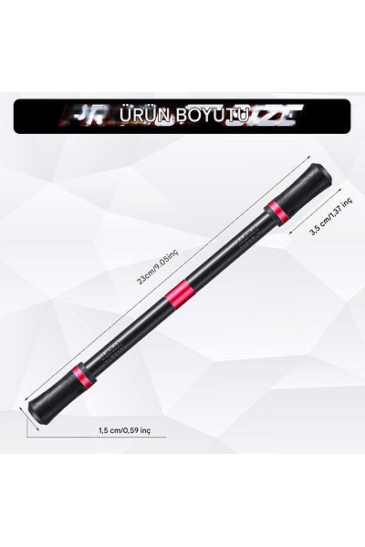 Spin Art Metal Spinning Pen - Balanced and High Quality Spinner Pen for Professionals 23cm X 1.6cm
