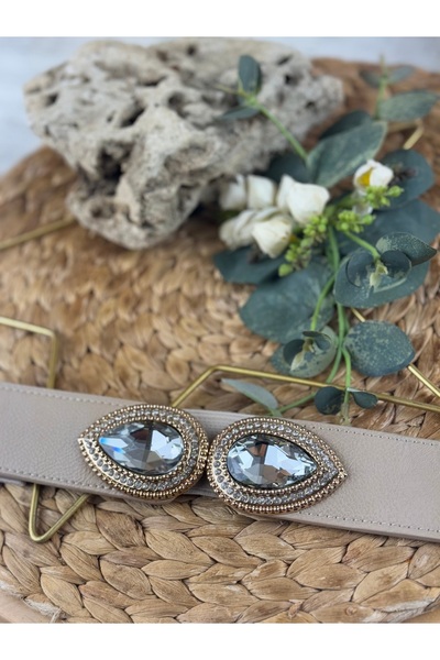 SEDEF TAKI Elmas taşlı lastikli bel kemeri