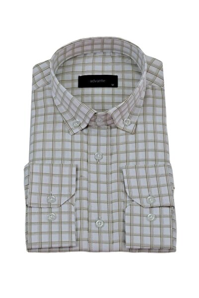 ADVANTE Чоловіча класична сорочка з довгими рукавами та однією кишенею BGL-ST04340