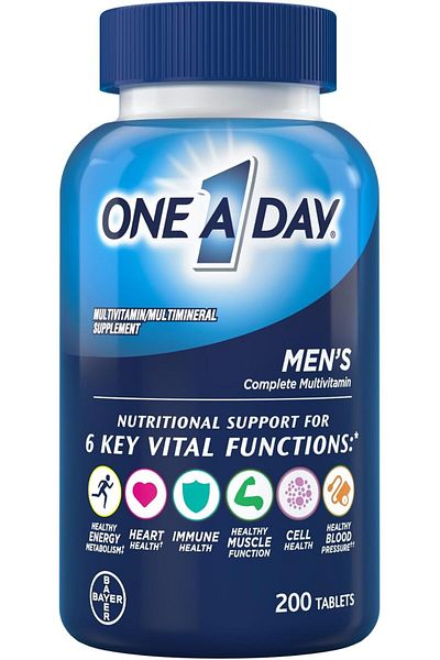 One A Day مكمل غذائي متعدد الفيتامينات للرجال One A Day، 200 قرص