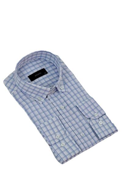 ADVANTE Чоловіча класична сорочка з довгими рукавами та однією кишенею BGL-ST04340