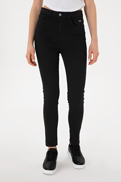 U.S. Polo Assn. US POLO ASSN 2080816 Kadın Kadın Siyah Jean Pantolon
