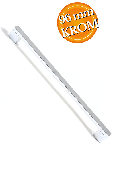 HOBİDABİ 96 Mm Köprü Kulp Krom Mobilya Çekmece Vestiyer Mutfak Dolap Kulbu