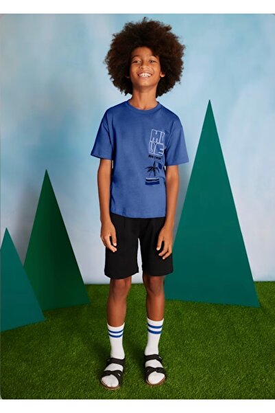 MAYORAL Limi Young Boy Soft Texture Combed Cotton T-Shirt Shorts 2 Piece Set