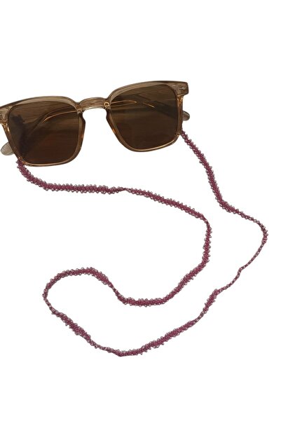 ŞengülKozmetik حزام النظارات مطرز، حبل النظارات محبوك يدويًا