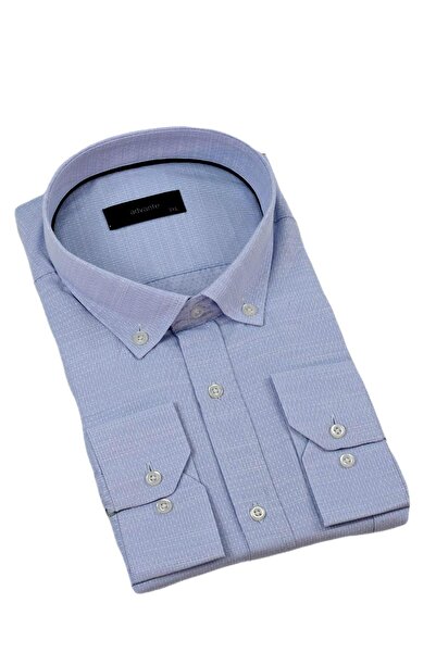 ADVANTE Чоловіча сорочка великого розміру з одним кишенею та довгими рукавами BGL-ST04342