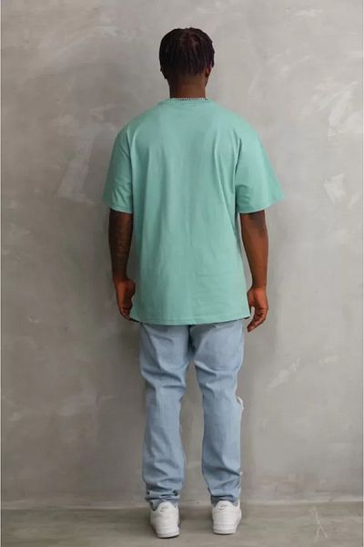 JANES Μέντα Πράσινο Unisex Oversize T-Shirt - Printed