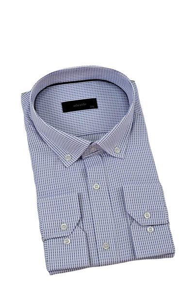 ADVANTE Men's Plus Size Classic Single Pocket Long Sleeve Shirt Bgl-St04341