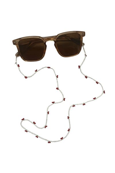 ŞengülKozmetik Beaded Glasses Strap, Glasses Rope Hand Knitted