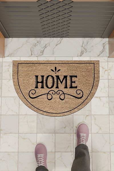 Rugmood Модерна дигитална изтривалка Кафява изтривалка за дома - Изтривалка за врата