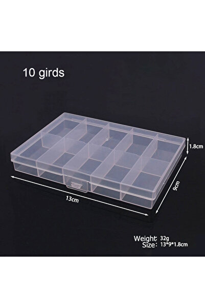 Choice صندوق تخزين بلاستيكي منظم للمجوهرات مع 10 أحزمة و6-32 حجرة مع فواصل لل...