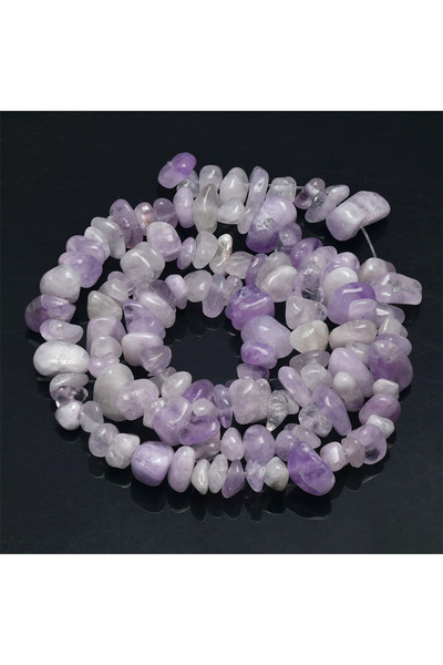 Choice طول حوالي 39 سم خرز حجر طبيعي أرجواني 16 بوصة رقائق خرز 5-8 مم عقيق كر...