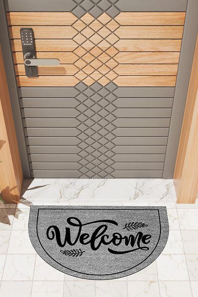 Dormot Home Modern Digital Doormat Gray Welcome Doormat - Front Door Mat