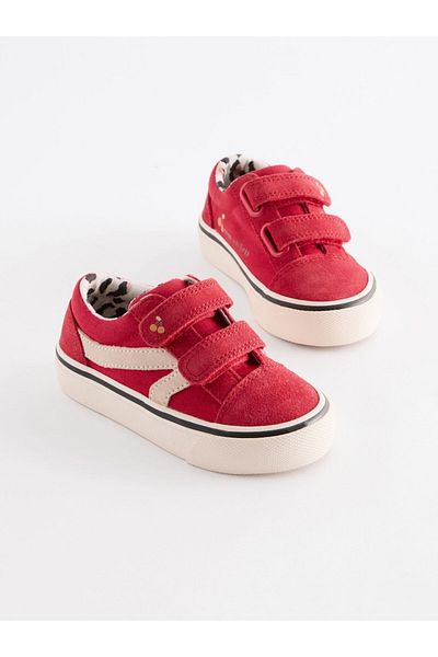 Next Baby Red Orthopedic Sole Banded Unisex Sneaker Sports Shoes