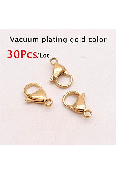 Choice طول 10 مم لون ذهبي 30 قطعة 30-50 قطعة مشابك جراد البحر من الفولاذ المق...