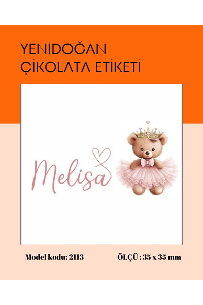 arl etiket tasarım dijital baskı merkezi Yuvarlak Yenidoğan Çikolata Etiketi ...