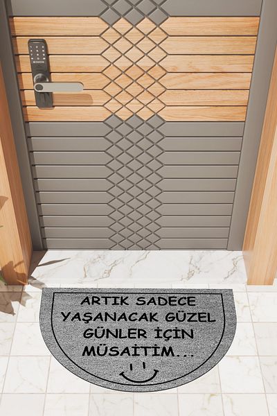 Dormot Home Modern Digital Doormat Gray I Am Available for the Nice Days Doormat - Front Door Mat