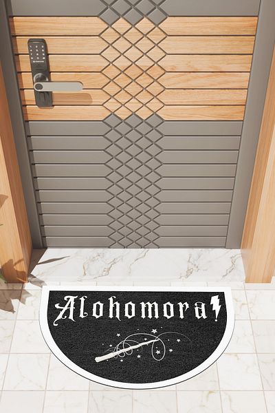 Dormot Home Black Modern Digital Doormat - Pre-Door Mat