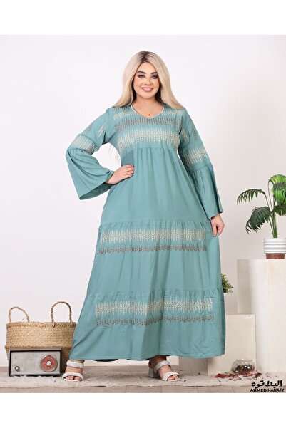 Genrics Comfortable and flowing embroidered cotton fabric reception jalabiya