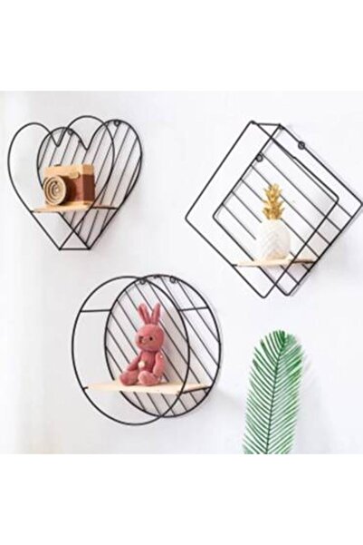 Generica ستاند ارفف معدن لون اسود شكل معين المقاس 30X30سم