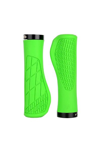 Choice Green Bicycle Grips Mountain Bike Handlebar Anti-Slip Shockproof Ergonomic Lockable Grips Cycling Bi