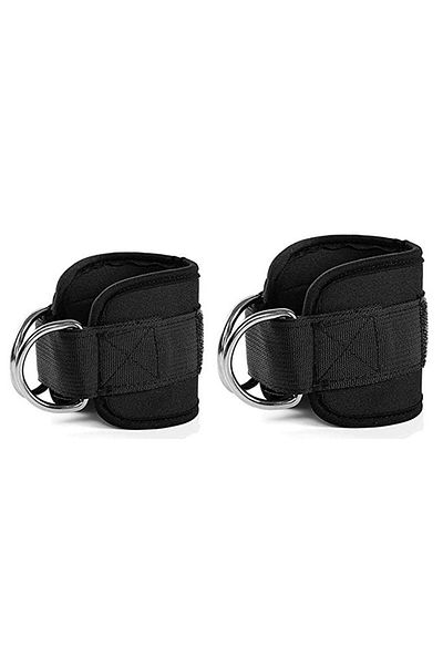 Choice JH-Black-2pcs 2PCS Ankle Straps Cable Double D-Ring Ankle Cuffs For Gym Workouts Glutes Legs Strengt