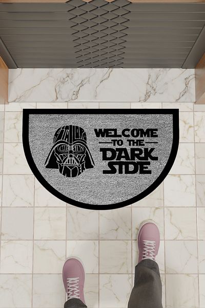 Dormot Home Modern Digital Gray Doormat Dark Stde Door Mat