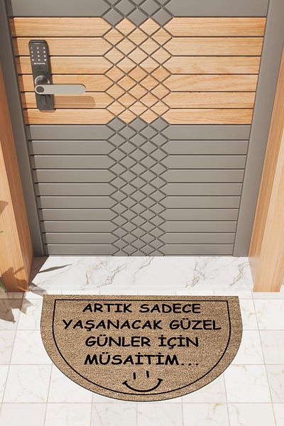 Rugmood Modern Digital Doormat Brown I Am Available for the Nice Days Doormat - Front Door Mat