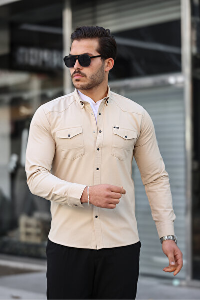 Artı1 Slim Fit Men's Denim Shirt Slim Fit