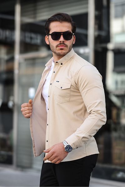 Artı1 Slim Fit Men's Denim Shirt Slim Fit