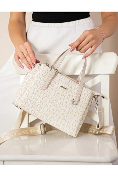 Just Polo حقيبة كتف نسائية من LA riva مكونة من 3 أقسام